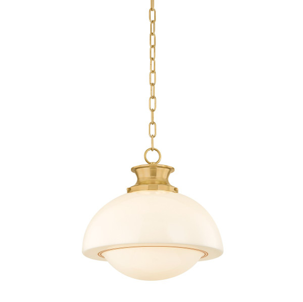 Mitzi - H1090701-AGB - One Light Pendant - Celine - Aged Brass
