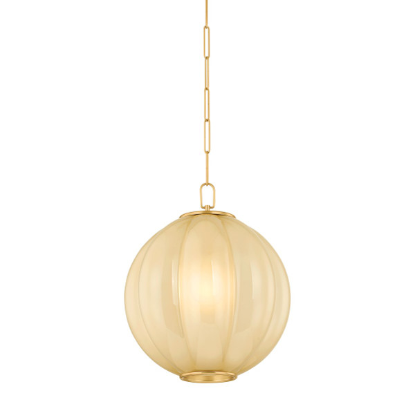 Mitzi - H1091701L-AGB - One Light Pendant - Bernadine - Aged Brass