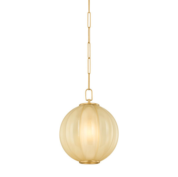 Mitzi - H1091701S-AGB - One Light Pendant - Bernadine - Aged Brass