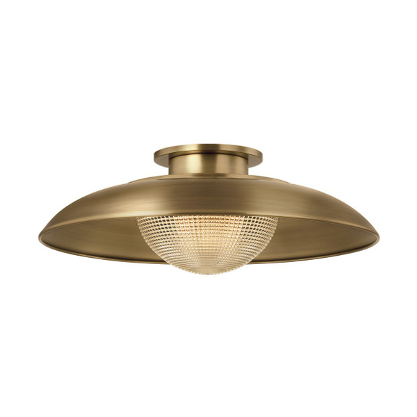 Troy Lighting - C4118-PBR - One Light Semi Flush Mount - Braxton - Patina Brass