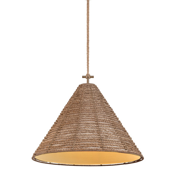 Troy Lighting - F6030-PBR - One Light Pendant - Redwood - Patina Brass