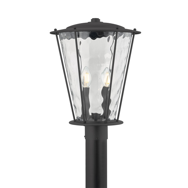 Troy Lighting - P7115-TBK - Two Light Post Mount - Jantzen - Texture Black