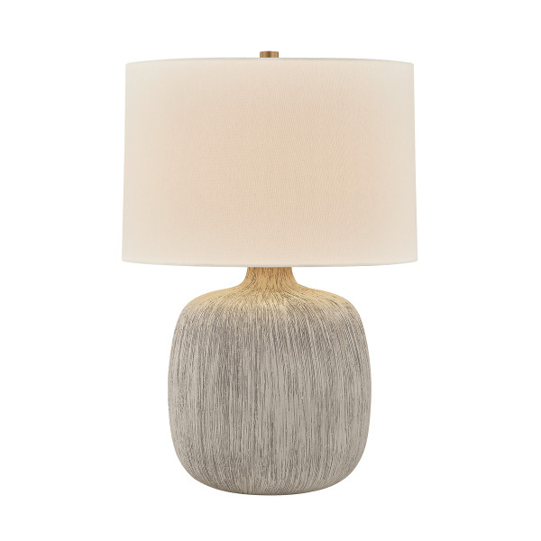 Troy Lighting - PTL3124-PBR/CSE - One Light Table Lamp - Keagan - Patina Brass