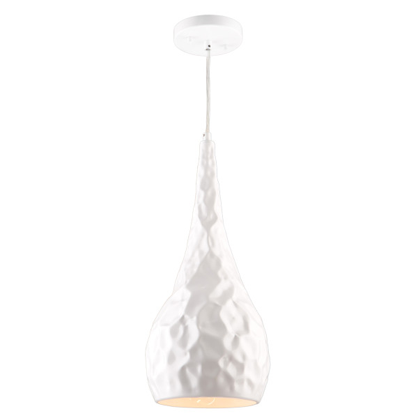 Artcraft - AC10741WH - One Light Pendant - Forged Metal - Glossy White