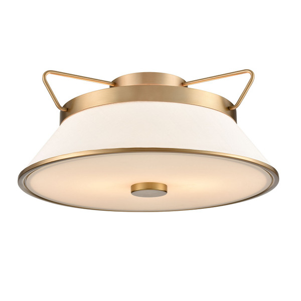 Artcraft - AC11833BB - Two Light Semi Flushmount - Layla - Brushed Brass