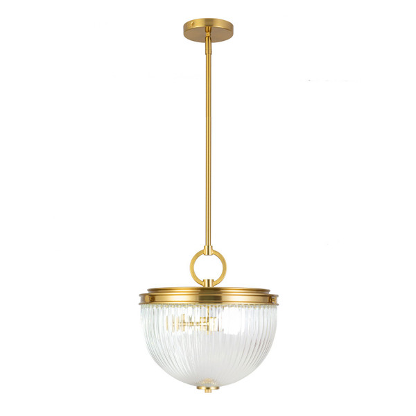 Artcraft - AC12025BR - Two Light Pendant - Myla - Vintage Brass