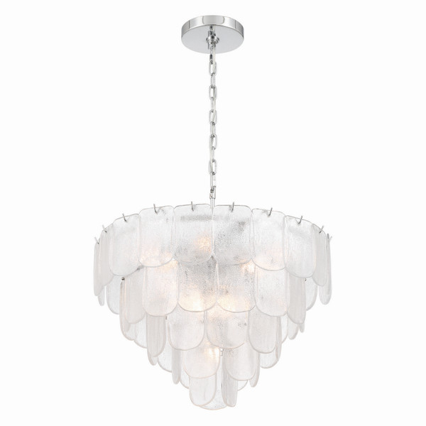 Artcraft - AC12052CR - 12 Light Chandelier - Bianca - Polished Nickel Crystalline