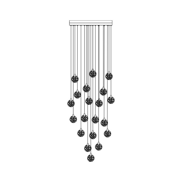 Artcraft - AC12155BB - LED Chandelier - Snowflake - Satin Brass