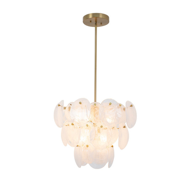 Artcraft - AC12211BR - Eight Light Chandelier - Lily - Brushed Brass