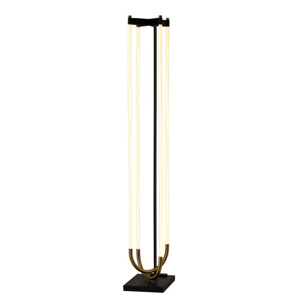 Artcraft - AC6816BK - LED Floor Lamp - Cascata - Black Brushed Brass