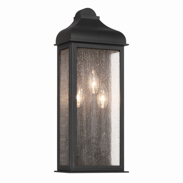 Artcraft - AC8187BK - Three Light Outdoor Wall Sconce - Madrid - Black