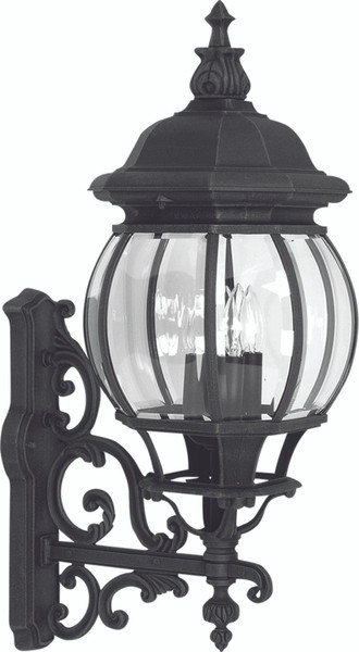 Artcraft - AC8490BK - Four Light Outdoor Wall Mount - Classico - Black