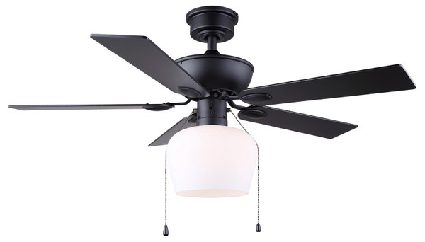 Canarm - CF42COL5BK - 42 Ceiling Fan - Colette - Matte Black