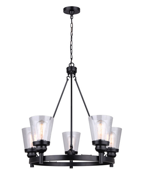 Canarm - ICH1097A05BK - Five Light Chandelier - Declan - Matte Black