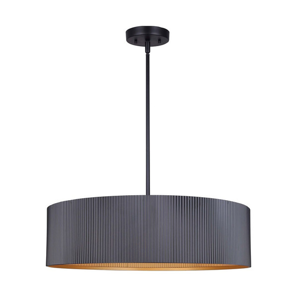 Canarm - ICH1119A03BK22 - Three Light Chandelier - Rexton - Matte Black