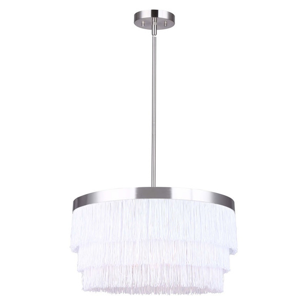 Canarm - ICH2024B03BN18 - Three Light Chandelier - Syren - Brushed Nickel