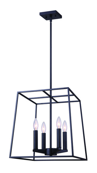 Canarm - ICH763A04BK14 - Four Light Chandelier - Wexford - Black