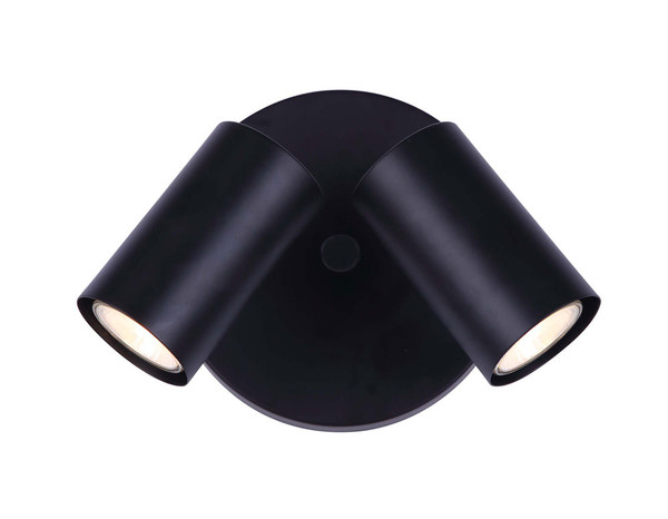 Canarm - ICW1022A02BK10 - Two Light Ceiling/Wall Mount - Marena - Black