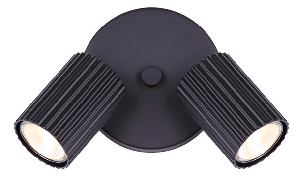Canarm - ICW1119A02BK10 - Two Light Track Lighting - Rexton - Black