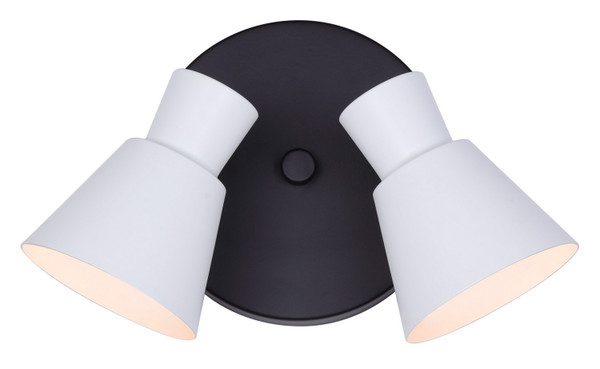 Canarm - ICW1163A02BW10 - Two Light Track Lighting - Radley - Black/White