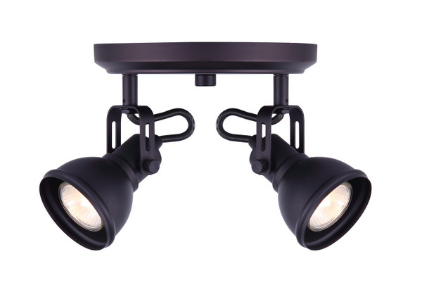 Canarm - ICW622A02ORB10 - Two Light Ceiling/Wall Mount - Polo - Oil Rubbed Bronze