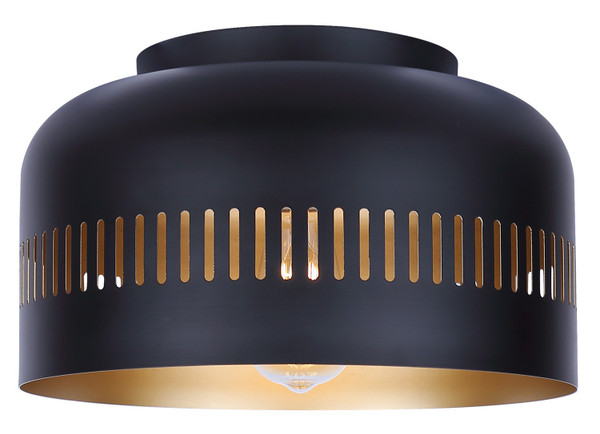 Canarm - IFM1207A13BK - One Light Flush Mount - Miles - Matte Black