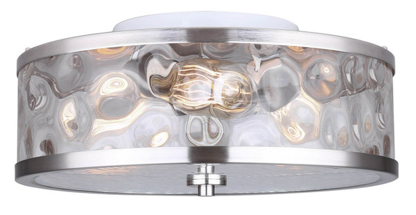 Canarm - IFM677A15BN - Three Light Flush Mount - Cala - Brushed Nickel