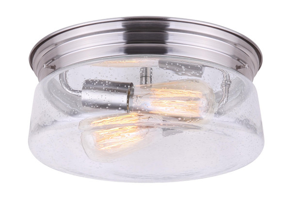 Canarm - IFM679A12BN - Two Light Flush Mount - Albany - Brushed Nickel