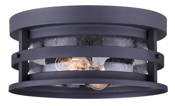 Canarm - IOL342BK - Two Light Outdoor Lantern - Duffy - Metal
