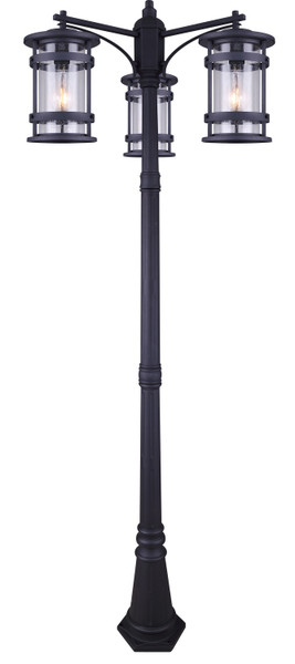 Canarm - IOL344BK - Three Light Outdoor Lantern - Duffy - Metal