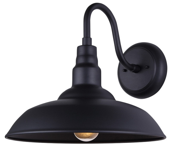 Canarm - IOL694BK - One Light Outdoor Wall Mount - Valec - Sand Black