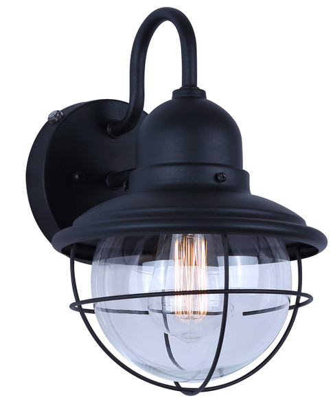 Canarm - IOL712BK - One Light Outdoor Wall Mount - Alaric - Black