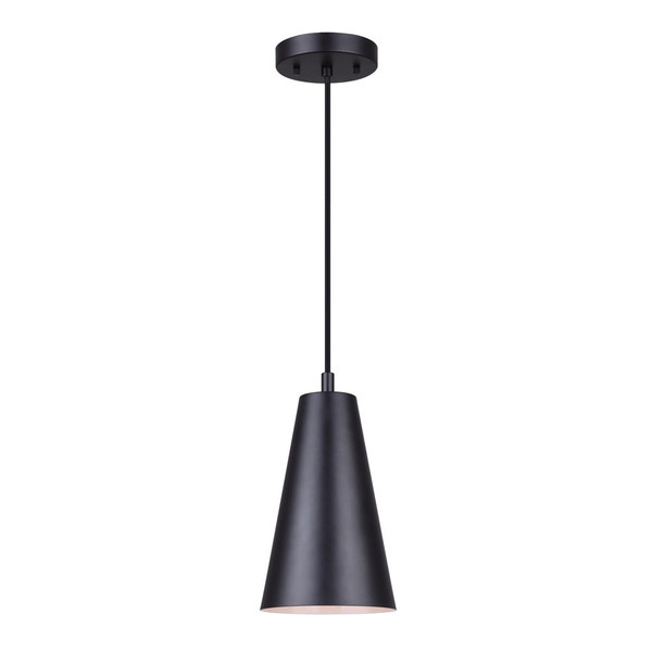 Canarm - IPL1056A01BK - One Light Pendant - Orli - Matte Black