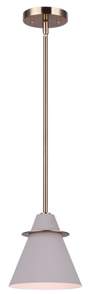 Canarm - IPL1076A01MGG - One Light Pendant - Talia - Gold And Matte Grey