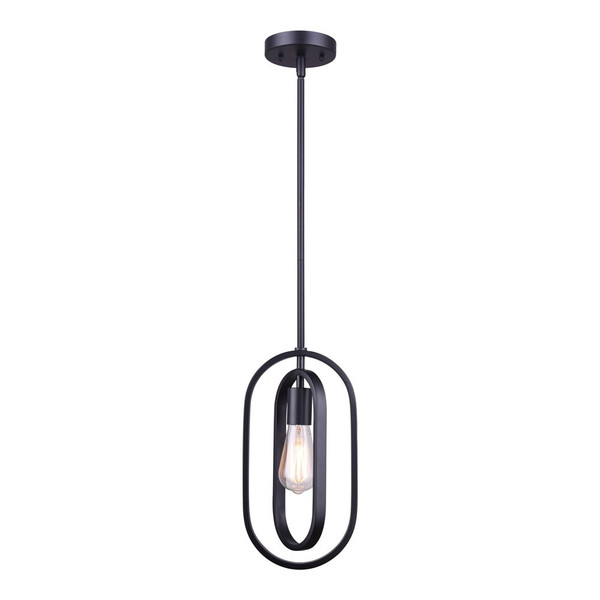 Canarm - IPL1078A01BK - One Light Pendant - Dilan - Black