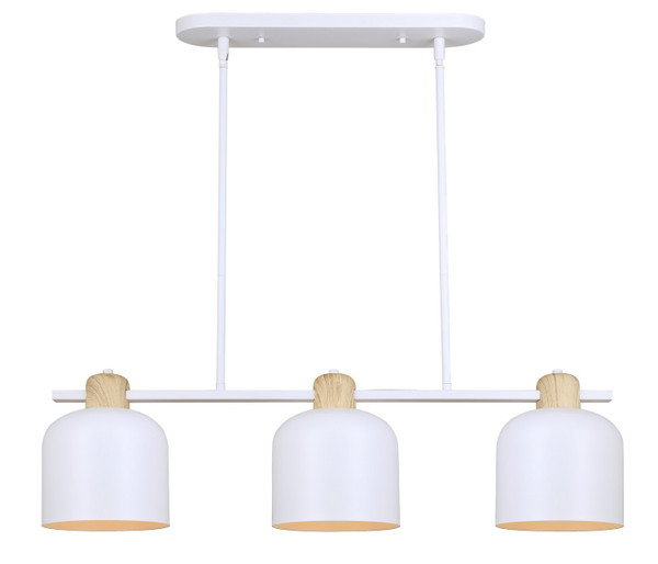 Canarm - IPL1152A03WHW - Three Light Pendant - Caleb - White