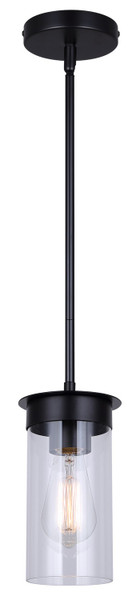 Canarm - IPL1205A01BK - One Light Pendant - Benson - Matte Black