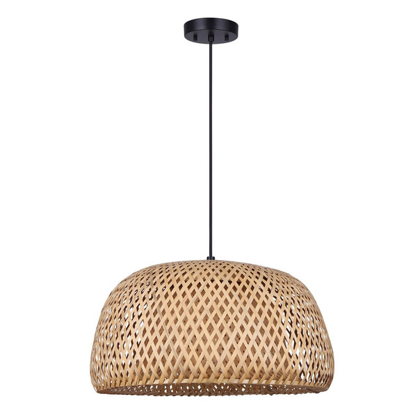 Canarm - IPL2025B01BK - One Light Pendant - Sariel - Matte Black