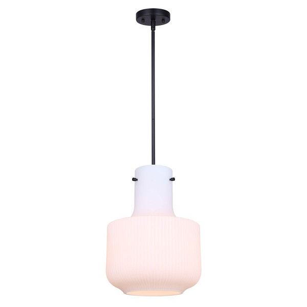 Canarm - IPL2027B01BK - One Light Pendant - Adalie - Matte Black