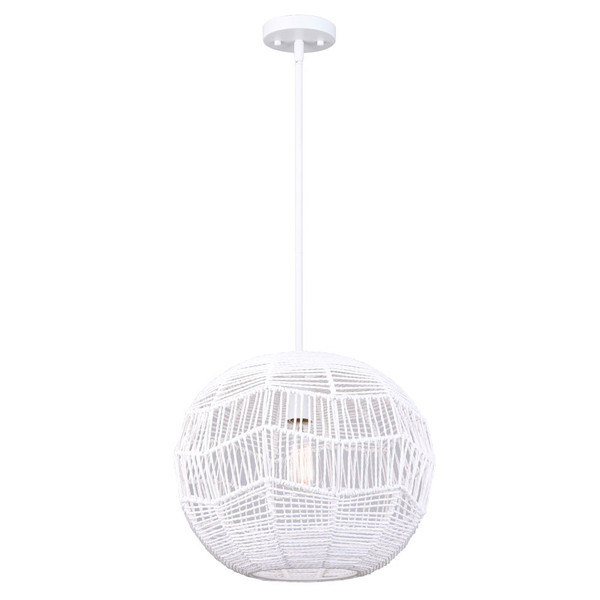 Canarm - IPL2036B01WH - One Light Pendant - Leona - Matte White
