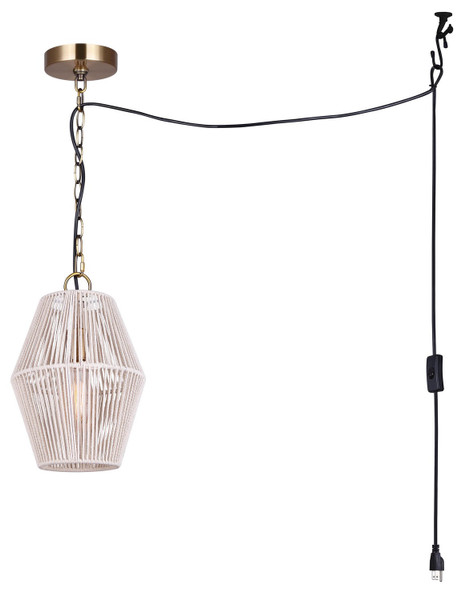 Canarm - IPL2111B01GD - One Light Pendant - Klima - Gold