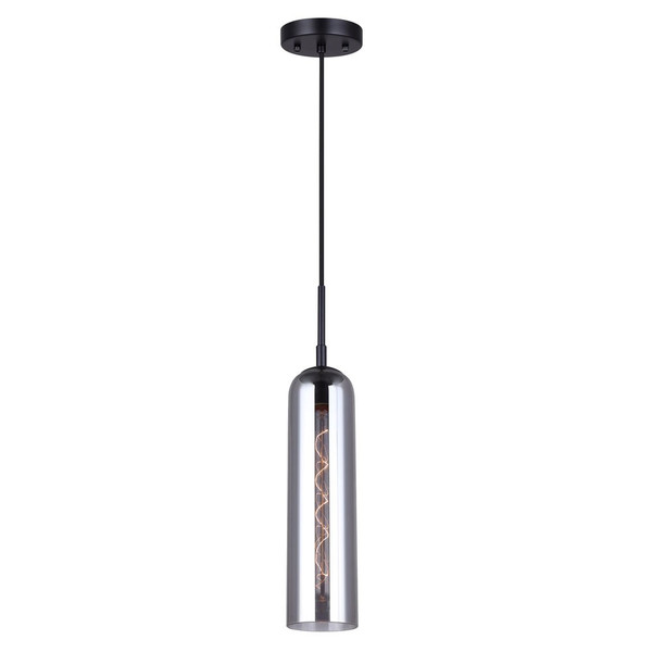 Canarm - IPL740B01BK - One Light Pendant - Eloise - Matte Black