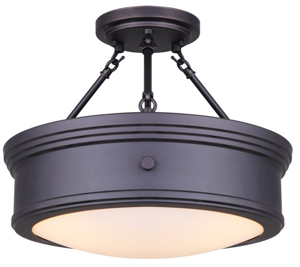 Canarm - ISF624A03ORB - Three Light Semi Flush Mount - Boku - Oil Rubbed Bronze