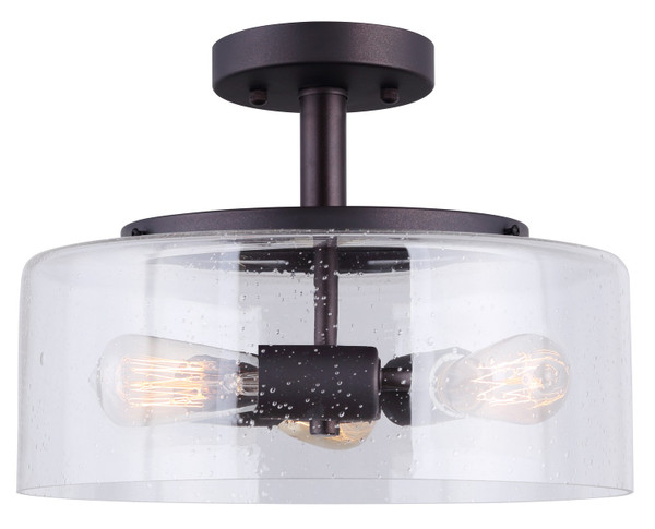 Canarm - ISF633A03ORB - Three Light Semi Flush Mount - Nash - Oil Rubbed Bronze