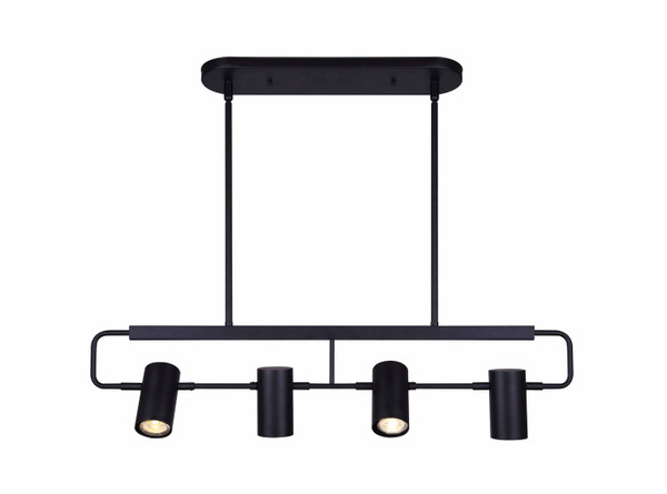 Canarm - IST697B04BK10 - Four Light Track Lighting - Leal - Black