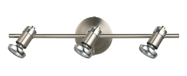 Canarm - IT391A03BCH10 - Three Light Track Light - Shay - Brushed Pewter/Chrome
