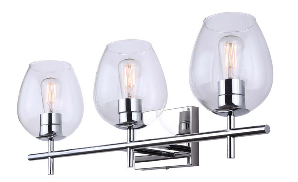 Canarm - IVL1019A03CH - Three Light Vanity - Cain - Chrome