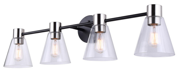 Canarm - IVL1127A04BKN - Four Light Vanity - Davina - Matte Black
