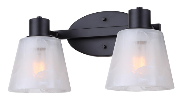 Canarm - IVL1151A02BK - Two Light Vanity - Luelle - Black