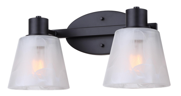 Canarm - IVL1151A02BK - Two Light Vanity - Luelle - Black